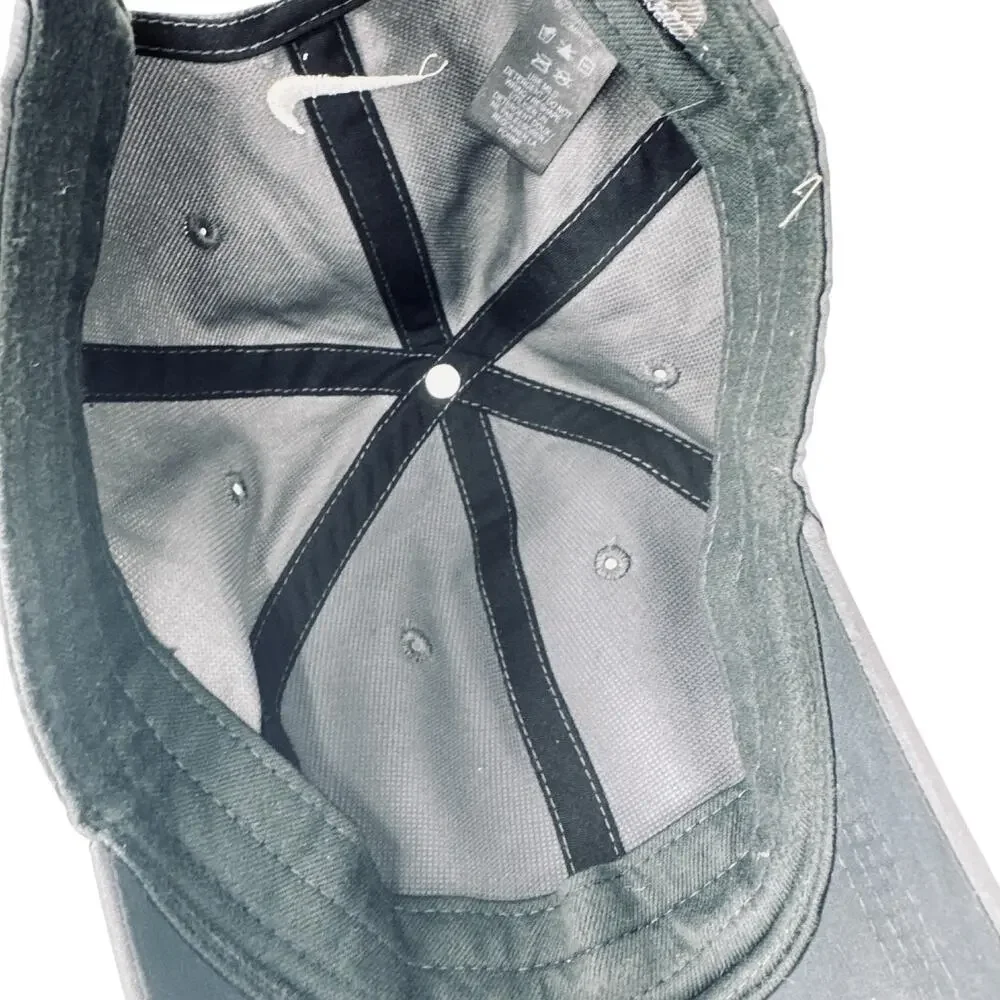 Nike Legacy 91 Dri-Fit Baseball Cap‎ Mens Gray Logo Adjustable Strapback Hat - Picture 6 of 13